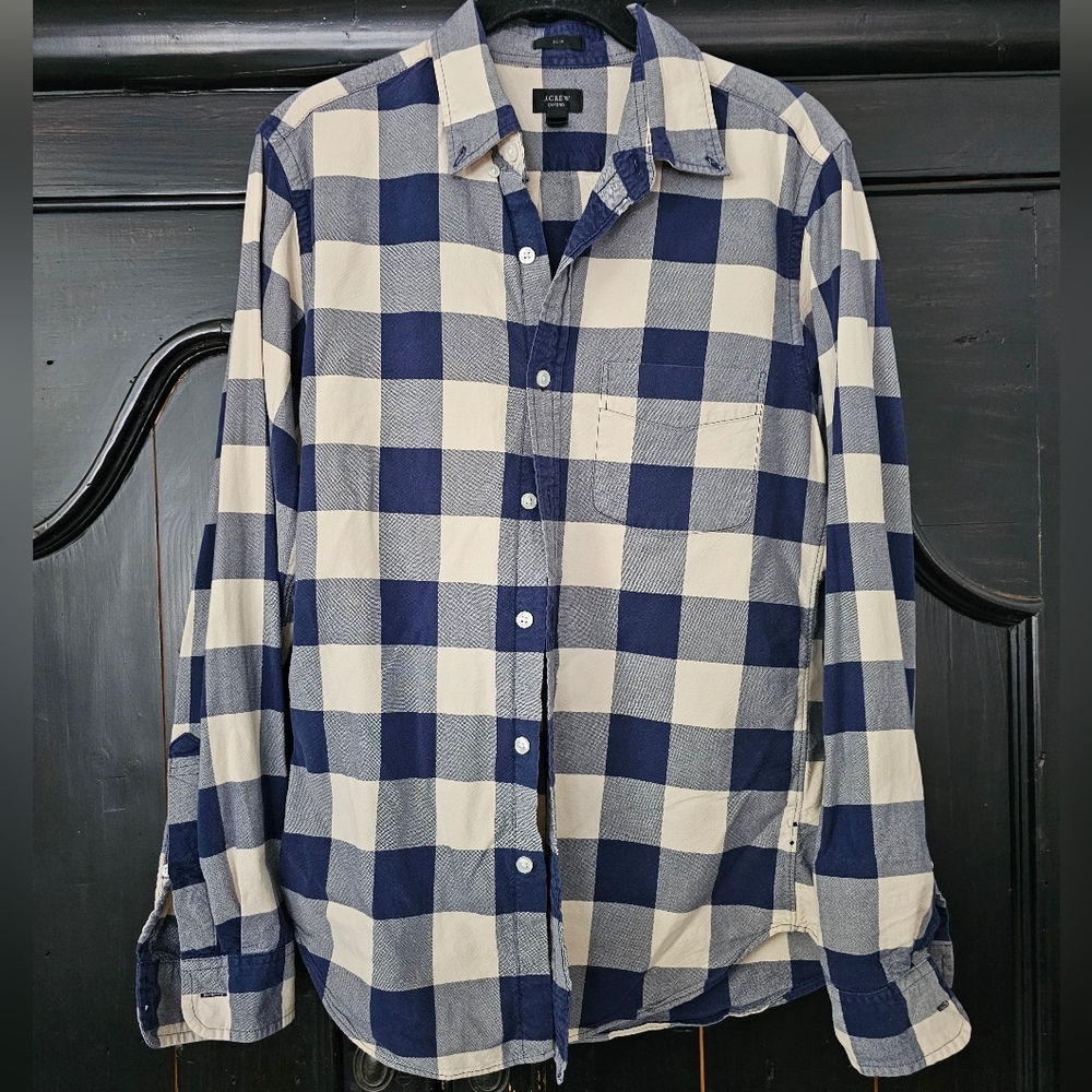J. CREW MENS OXFORD SLIM FIT BUTTON DOWN SHIRT